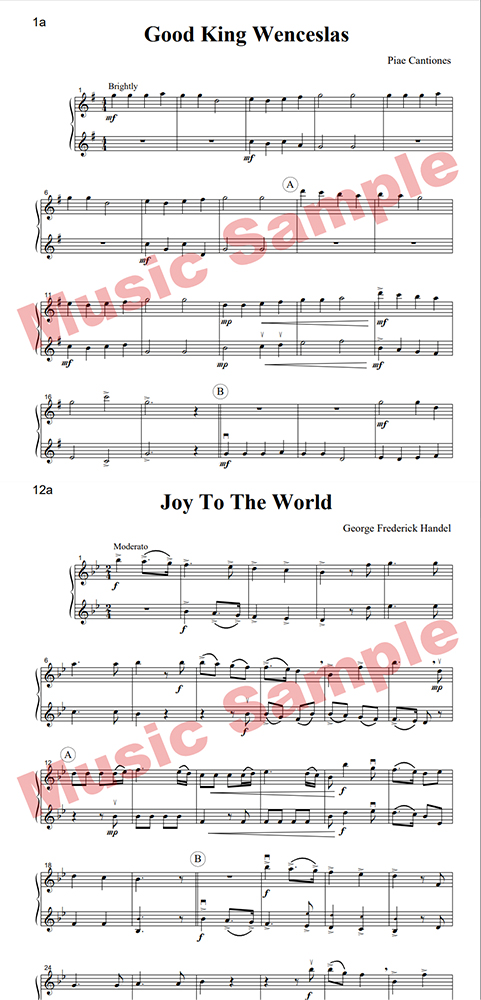 Intermediate Music for Two Christmas oboes